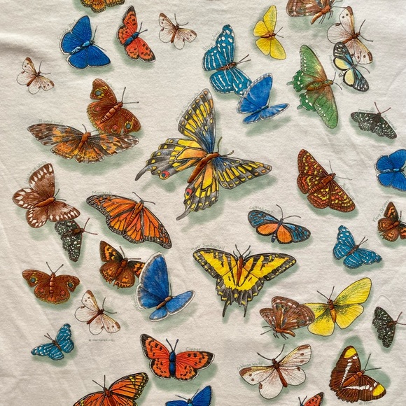 Vintage Oversized Butterfly T- Shirt - Picture 6 of 16